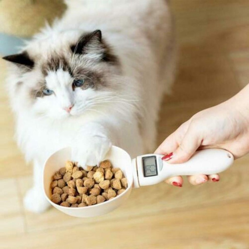 electronic precise measuring pet food scoop detachable dog food cup