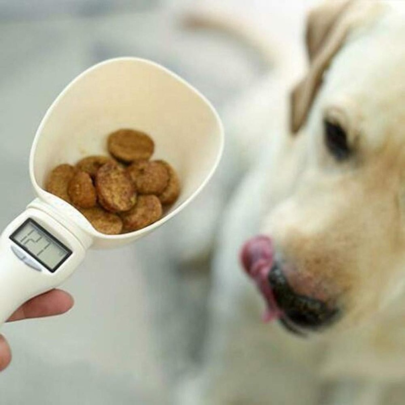 electronic precise measuring pet food scoop detachable dog food cup
