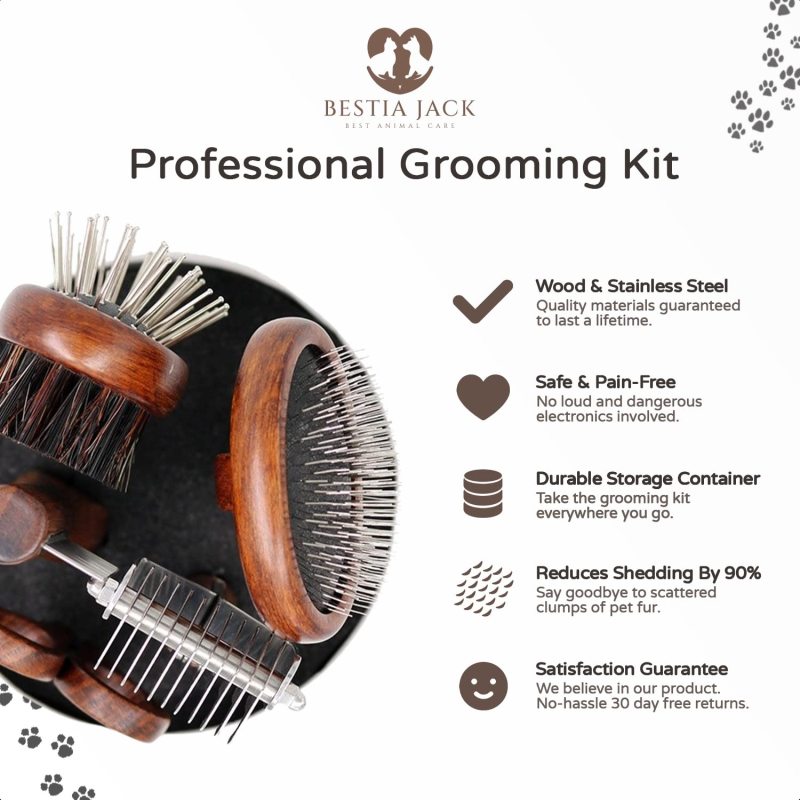 Professional Grooming Brushes Pet Care Tools For Dogs And Cats