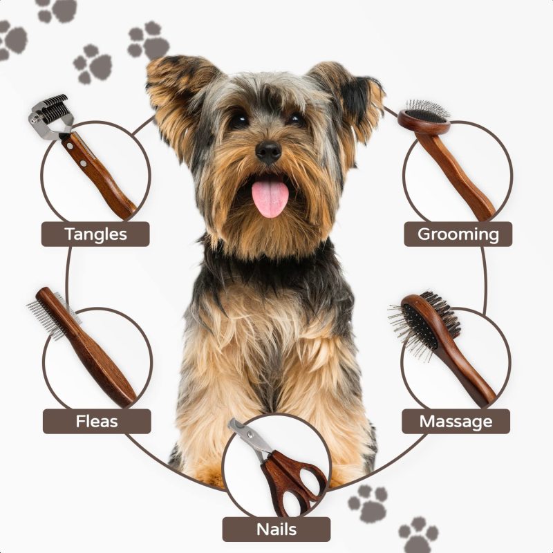 Professional Grooming Brushes Pet Care Tools For Dogs And Cats