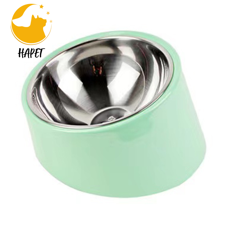 Cat bowl food diagonal cat bowl neck protection dog food bowl to prevent