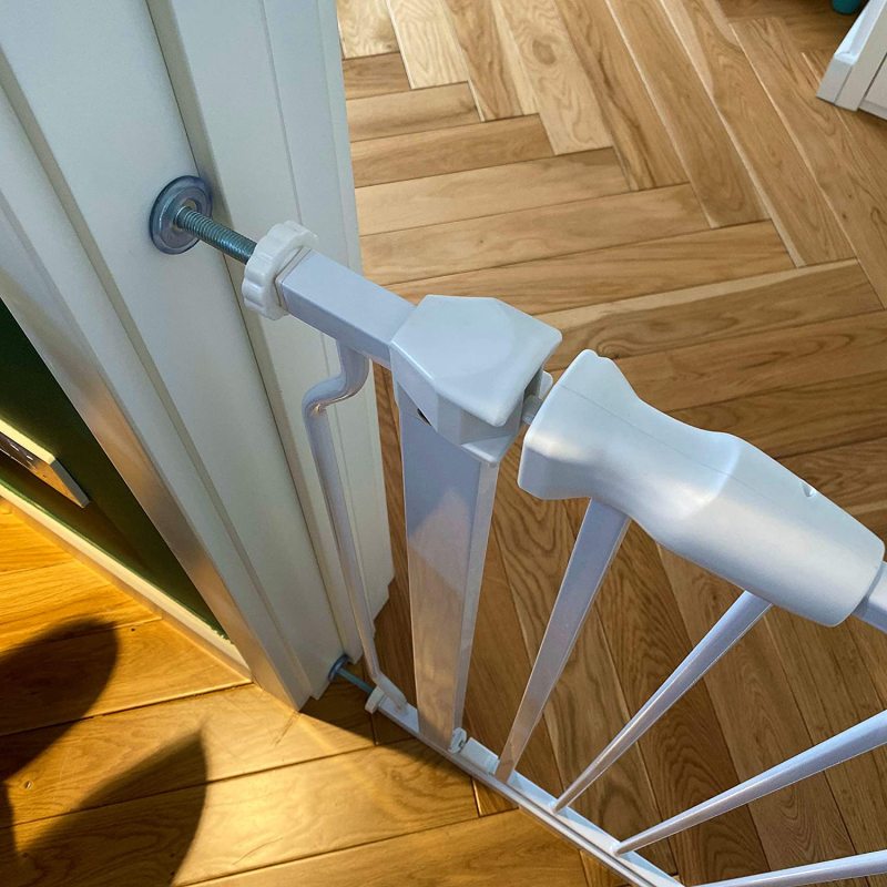 Easy Walk Thru Safety Gate Pet Stairways Used For Home Living Room Keep Pets Safety