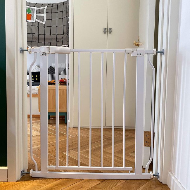 Easy Walk Thru Safety Gate Pet Stairways Used For Home Living Room Keep Pets Safety