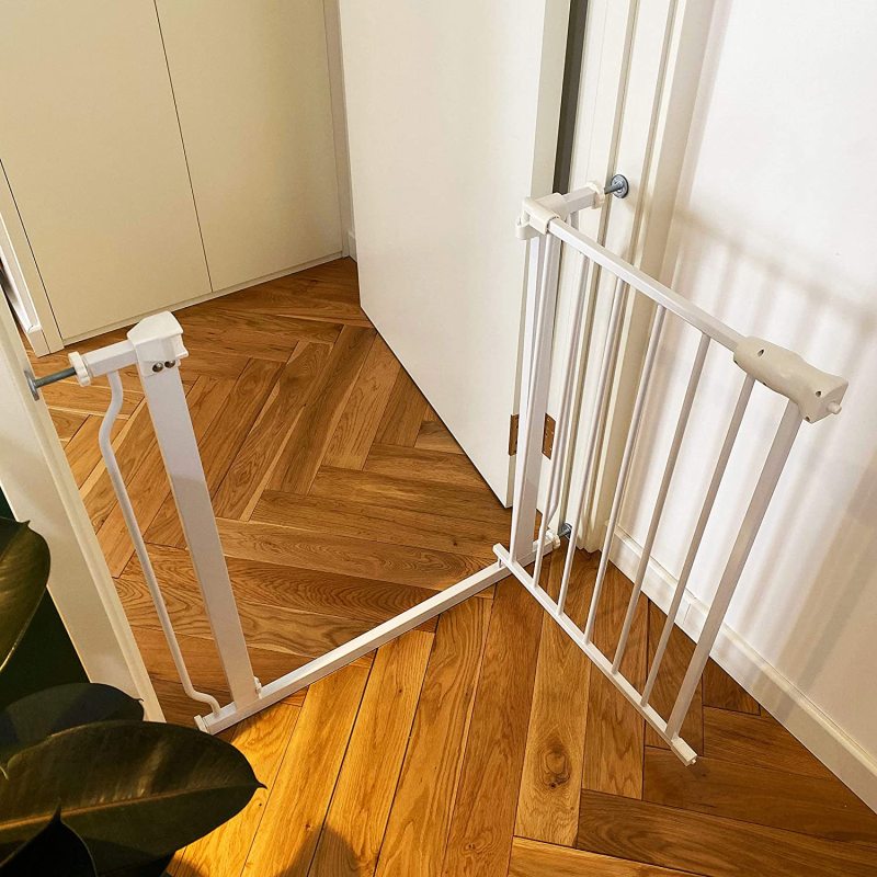 Easy Walk Thru Safety Gate Pet Stairways Used For Home Living Room Keep Pets Safety