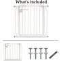 Easy Walk Thru Safety Gate Pet Stairways Used For Home Living Room Keep Pets Safety