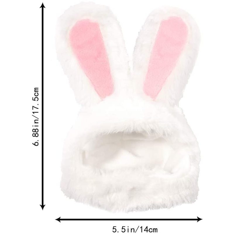 Soft Cute Costume Bunny Rabbit Hat with Ears for Cats