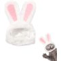 Soft Cute Costume Bunny Rabbit Hat with Ears for Cats