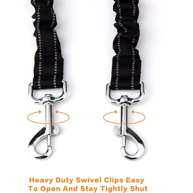 Comfortable Shock Absorbing Reflective Tangle Dog Leash for Dual Dog Training