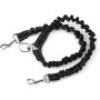 Comfortable Shock Absorbing Reflective Tangle Dog Leash for Dual Dog Training