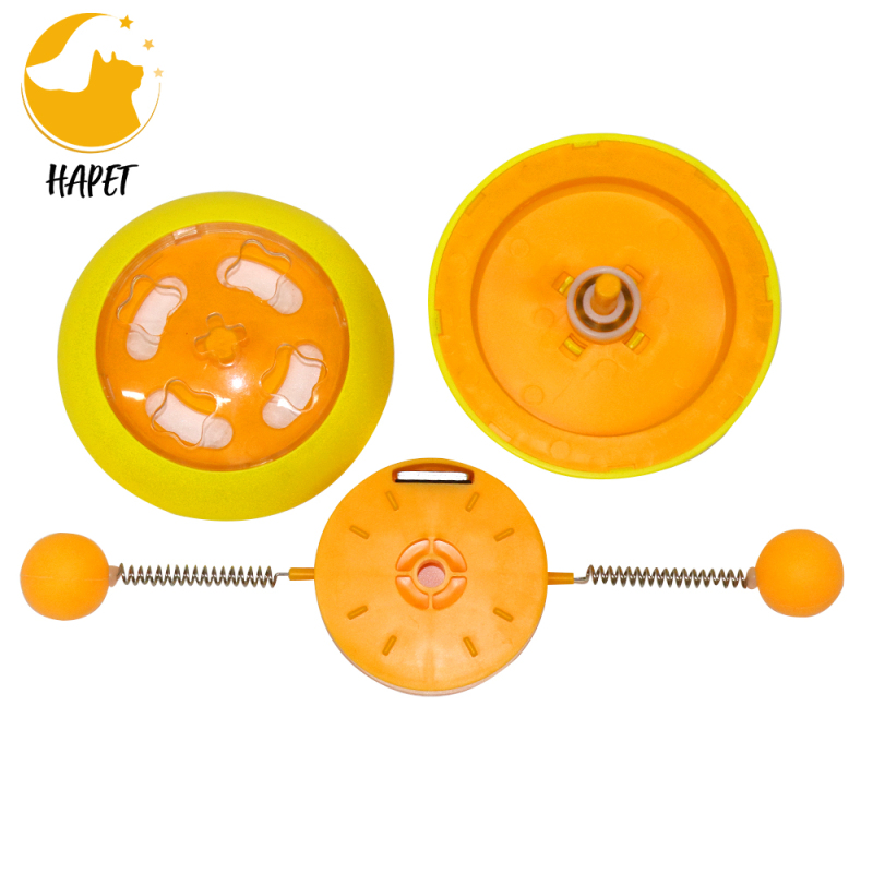 Cat Toy Balls Interactive Cat Catnip Toy with Strong Suction Cup with Automatic 360 Turntable