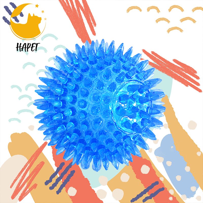 Cross-border popular pet toys chew sound toy ball dog bite elastic ball dog bite toy stinger ball