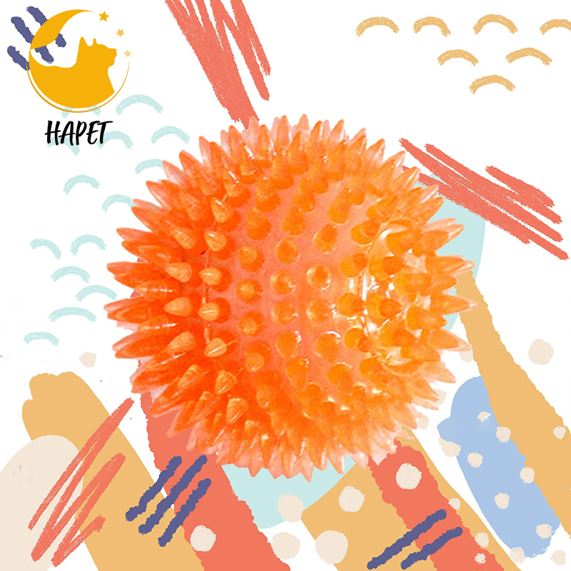 Cross-border popular pet toys chew sound toy ball dog bite elastic ball dog bite toy stinger ball