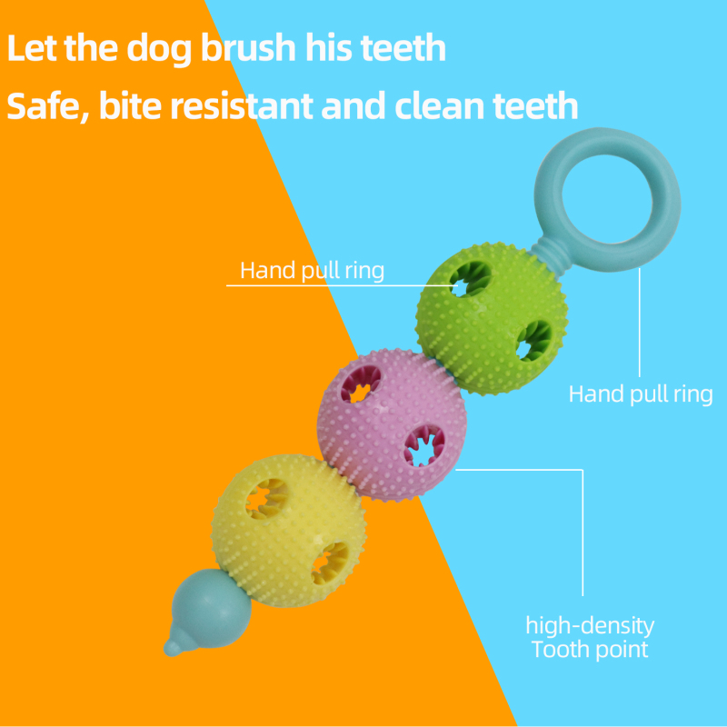 Molars Tooth Cleaning Pet Silicone New Chew Toy Pet For Dog