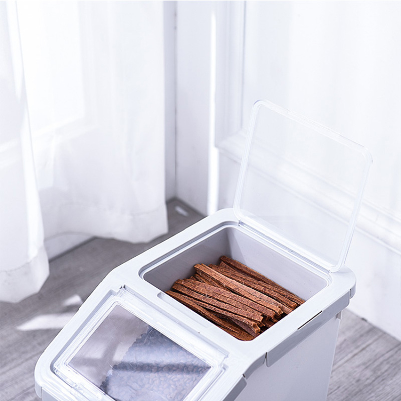 Hochwertiger 5-kg-Kunststoff-Großhandelsbehälter zur luftdichten Aufbewahrung von Tiernahrung