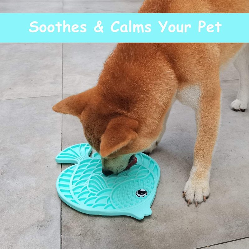 Lick Mat for Dogs & Cats Dog Slow Feeders with Strong Suction Cups Pet Products