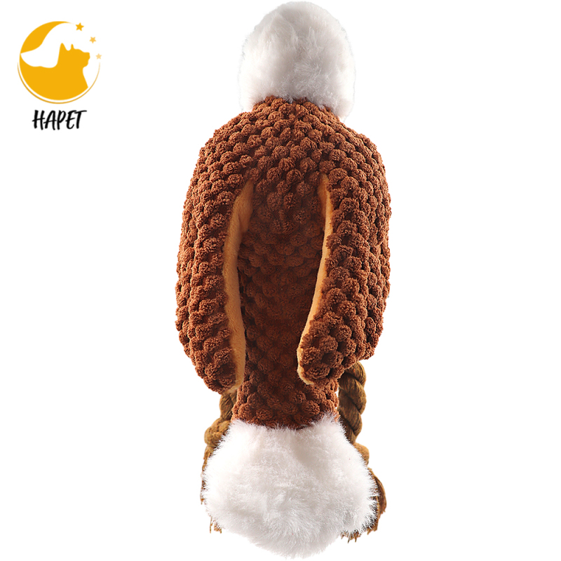Squeaky Dog Chew Toys for Large Medium Small Dogs Stuffed Animals Rope Chew Toy