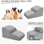 Dog Stairs for SmalL, High Density Foam Ramp, Extra Wide Non-Slip Pet Steps High Beds Or Couch