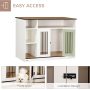 Furniture Style Dog Crate End Table Wooden Dog Cage with Extra Storage Space Pet Cage for Medium Dogs