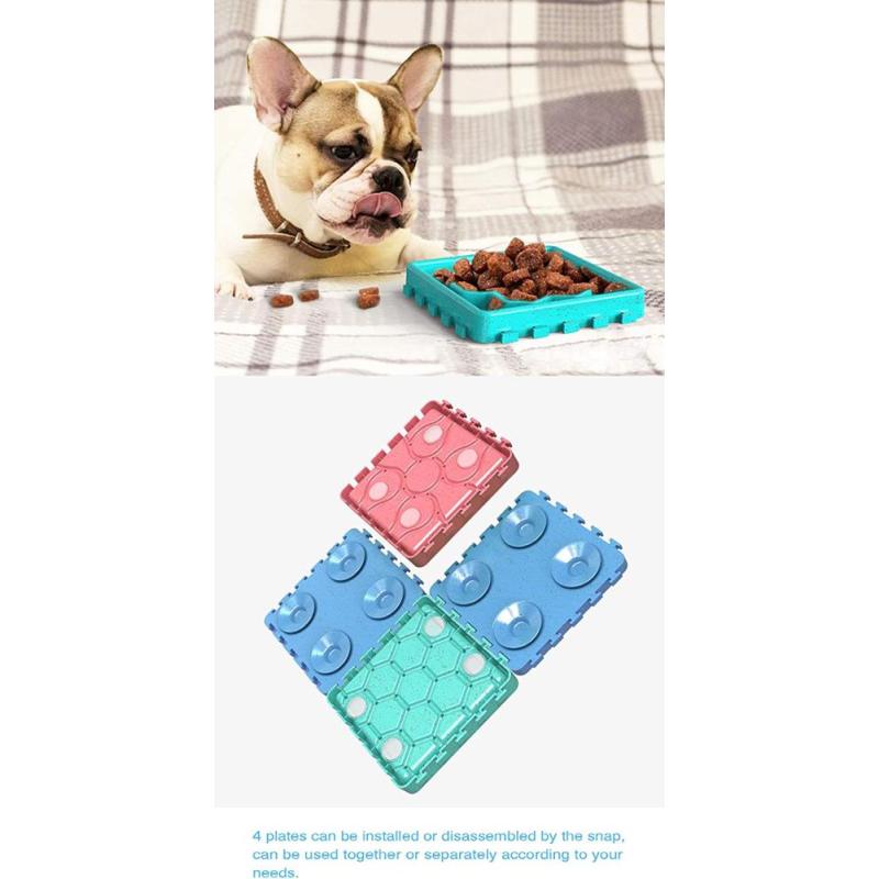 Durable Silicone Slow Feeder Dog Lick Mat Bathing and Grooming Easy to Apply Peanut Butter in Shower
