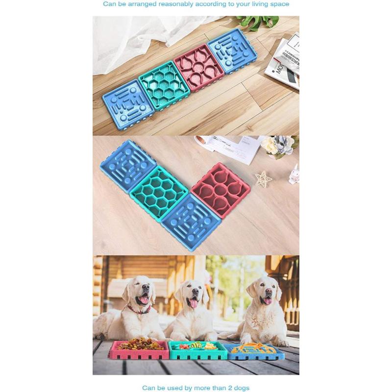 Durable Silicone Slow Feeder Dog Lick Mat Bathing and Grooming Easy to Apply Peanut Butter in Shower