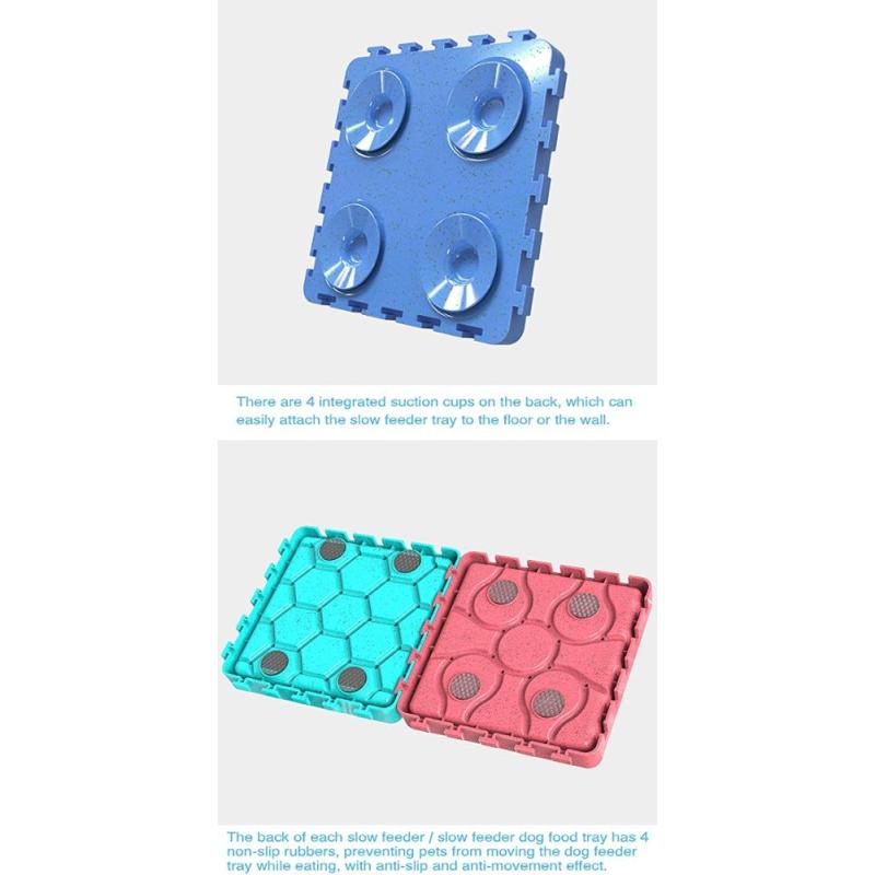 Durable Silicone Slow Feeder Dog Lick Mat Bathing and Grooming Easy to Apply Peanut Butter in Shower