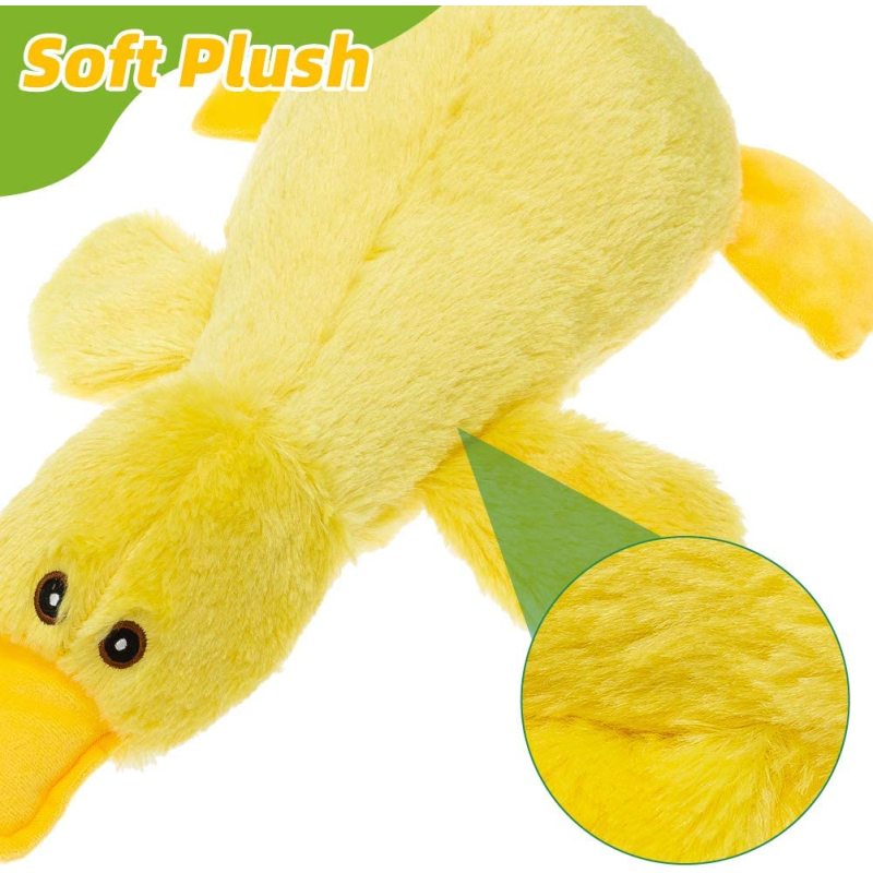 Plush Squeaky Dog Duck Toys - Stuffed Pet Toy Duck Interactive Gifts for Dog Birthday Dogs Puppy Biting Chew Toys - for Medium a