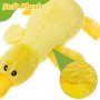 Plush Squeaky Dog Duck Toys - Stuffed Pet Toy Duck Interactive Gifts for Dog Birthday Dogs Puppy Biting Chew Toys - for Medium a