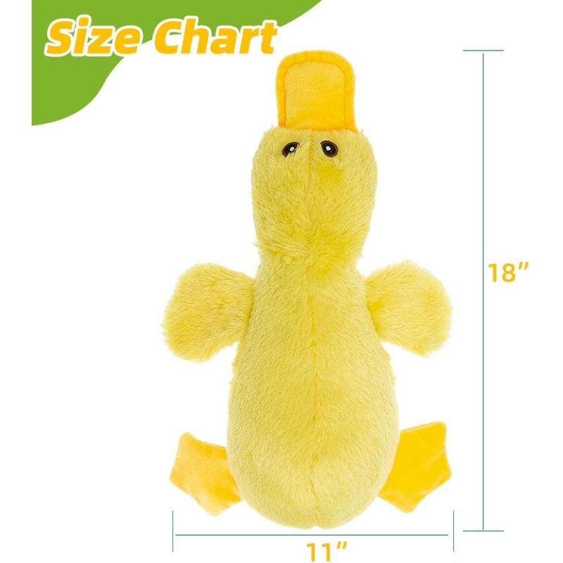 Plush Squeaky Dog Duck Toys - Stuffed Pet Toy Duck Interactive Gifts for Dog Birthday Dogs Puppy Biting Chew Toys - for Medium a