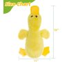 Plush Squeaky Dog Duck Toys - Stuffed Pet Toy Duck Interactive Gifts for Dog Birthday Dogs Puppy Biting Chew Toys - for Medium a