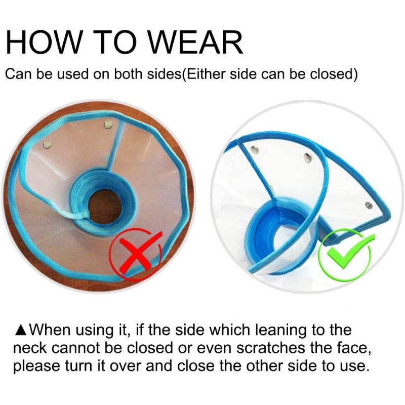 Product Soft Edge Plastic Pet Recovery Collar Healing Safety Practical Protective