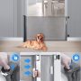 Retractable Dog Gate, Extra Wide Space Saving Mesh Pet Gate 31 Inches Tall, Extends to 62 Inches Wide, Movable Indoor