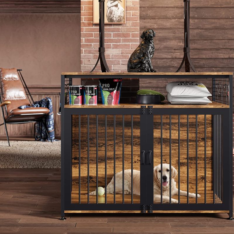 Double Doors Dog House Dog Kennel Furniture Heavy Duty