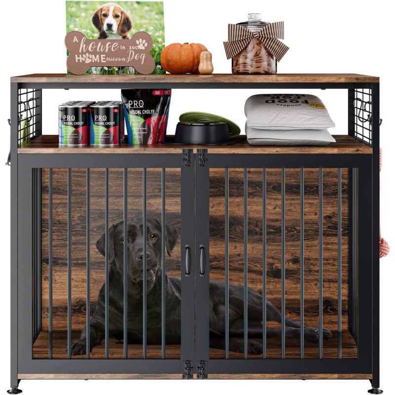 Double Doors Dog House Dog Kennel Furniture Heavy Duty