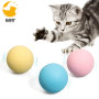 3 Pack Fluffy Plush Cat Ball Toys Interactive Chirping Balls Cat Kicker Catnip Toys