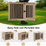 Furniture End Table  Foldable Pet Crate For Indoor
