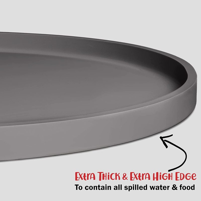 Waterproof Dog Bowl Mat Dog Food Mat Pet Food with Edges Nonslip Dog Feeding Mat