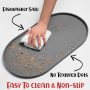 Waterproof Dog Bowl Mat Dog Food Mat Pet Food with Edges Nonslip Dog Feeding Mat