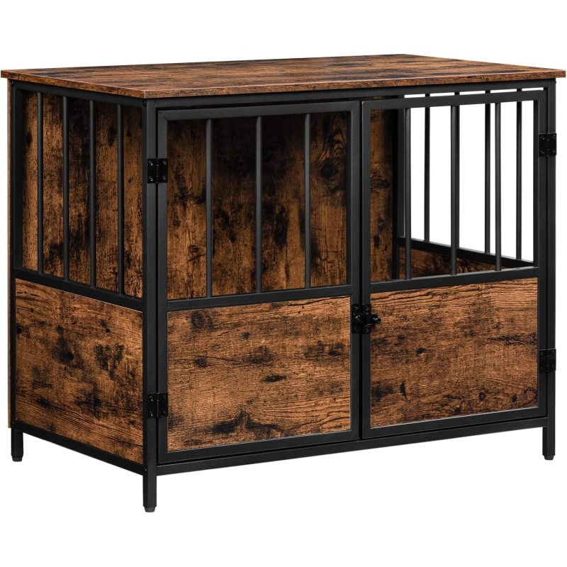 Decorative Dog Kennel Crate Furniture End Table Easy Assembly