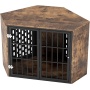 Corner Dog Crate Furniture Indoor Dog Kennel for Trained Dogs Furniture Style Pet Crate
