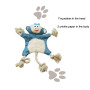 3 Pack Dog Plush Toys No Stuff Squeaky Dog Chew Toys For Puppy with Rope