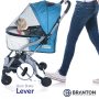 Pet Stroller for Dogs Cats Lightweight Modern Travel Carrier with One Button Collapsible Frame, Swivel Front Wheels with