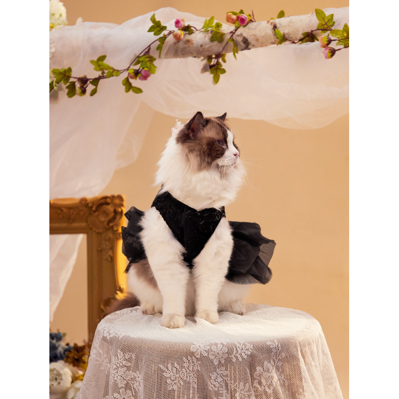 Pet Costume  Bling Sequins Princess Tutu Tulle Skirt Wedding Dress  Apparel Summer Clothes Puppy Shirt