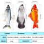 Floppy Fish Cat Toy, Moving Fish Toy Interactive Flopping Cat Kicker , Dancing Wiggle  Catnip Toys