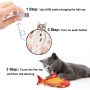 Floppy Fish Cat Toy, Moving Fish Toy Interactive Flopping Cat Kicker , Dancing Wiggle  Catnip Toys