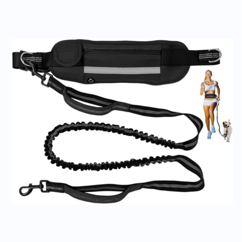 Adjustable Waist BeltRunning Waist Leash Durable Retractable Bungee Dog Running Waist Leash