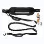 Adjustable Waist BeltRunning Waist Leash Durable Retractable Bungee Dog Running Waist Leash