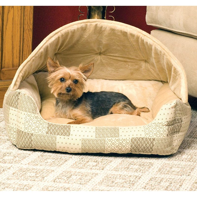 Hooded Lounge Sleeper Pet Bed