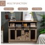 Removable Panel Dog Cage with Shelves Fancy Puppy Furniture