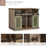 Removable Panel Dog Cage with Shelves Fancy Puppy Furniture
