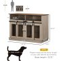 Removable Panel Dog Cage with Shelves Fancy Puppy Furniture